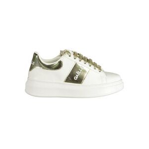 Gaelle Paris LowTop Metallic Sneakers Women White